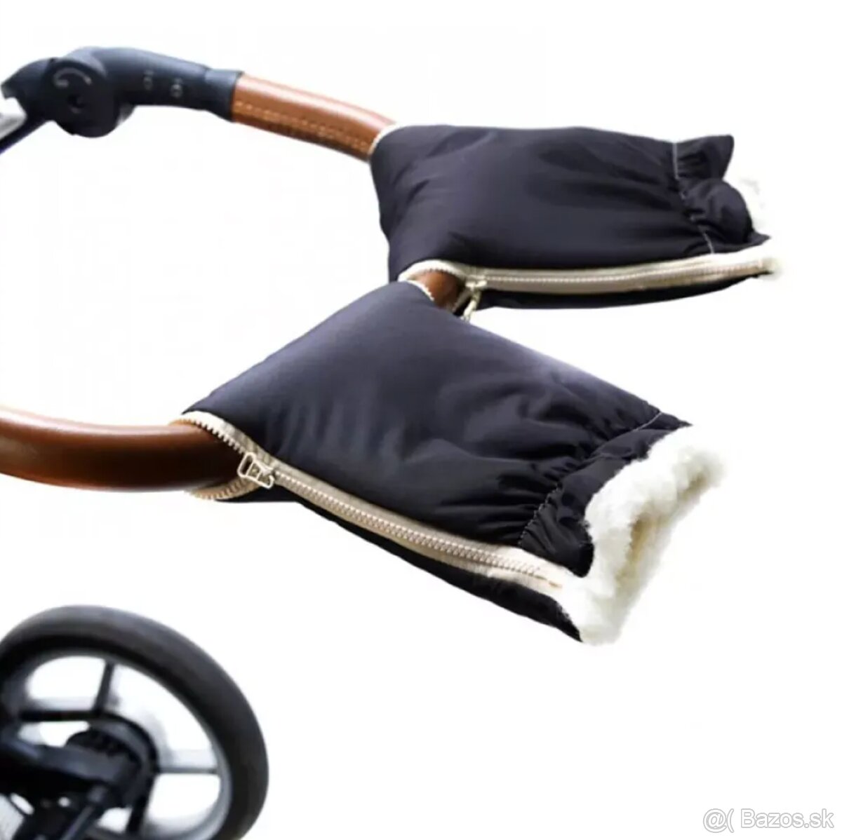 Kvalitný fusak + madlá na kočík - ovčia merino vlna - 9