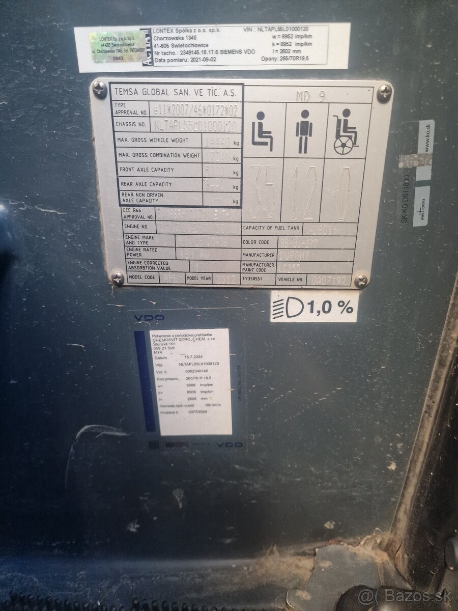 Predám autobus Temsa MD C9 - 9