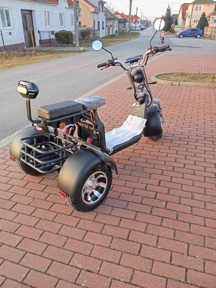 Elektrický trojkolesový harley CP-3.0 – 2000 W, 60 V / 40 Ah - 9