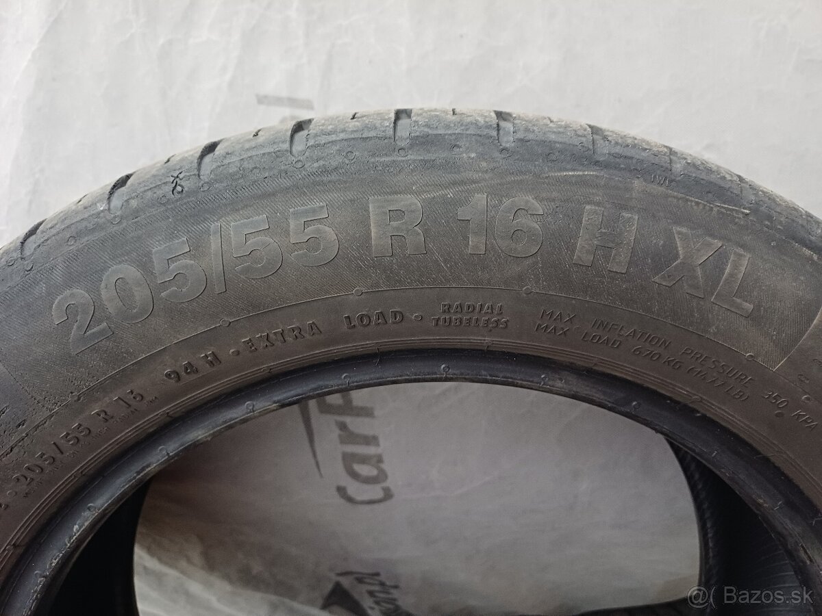 205/55r16 letné pneumatiky Continental - 9