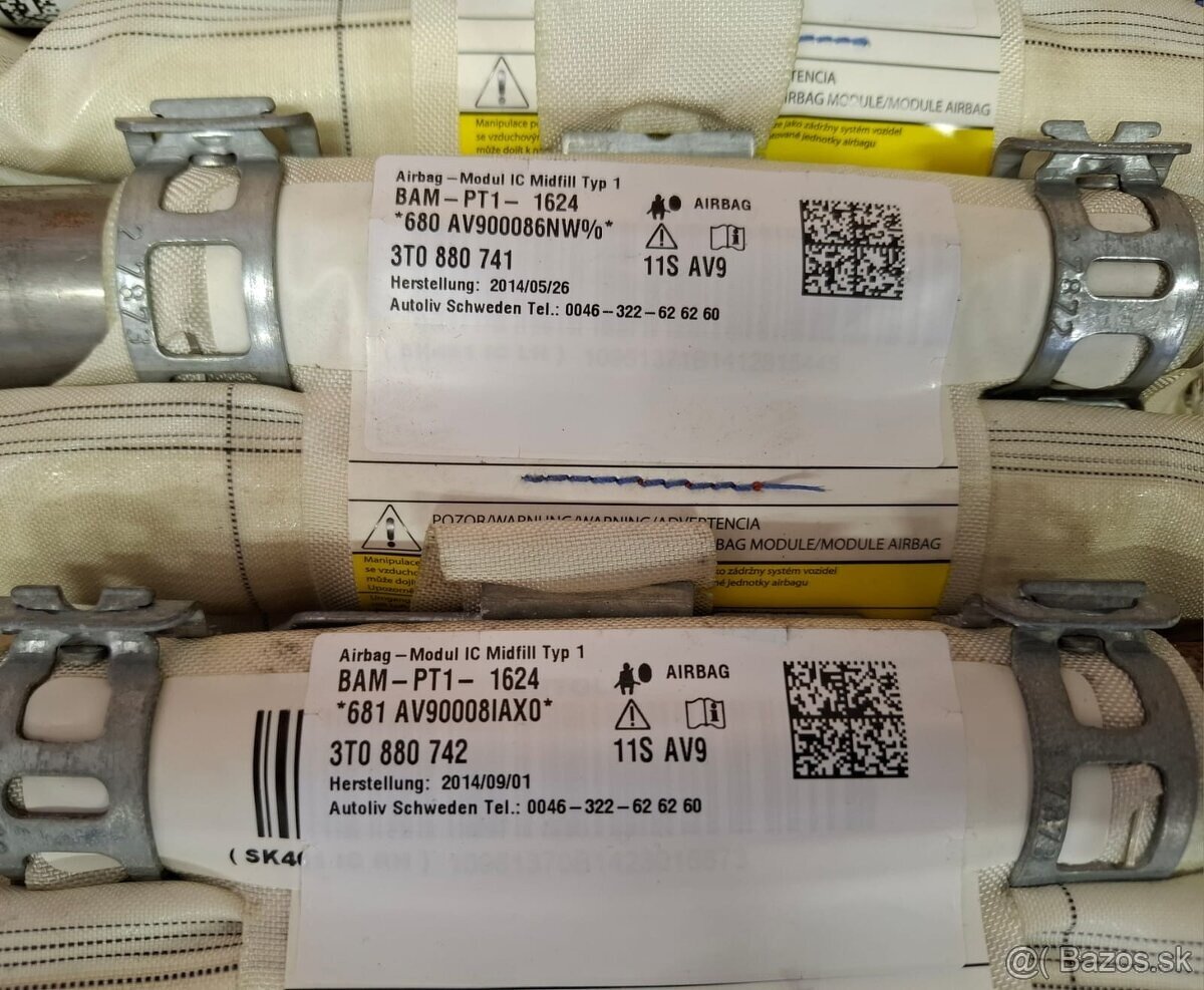 airbagy, pásy, senzory Superb 2 - 9