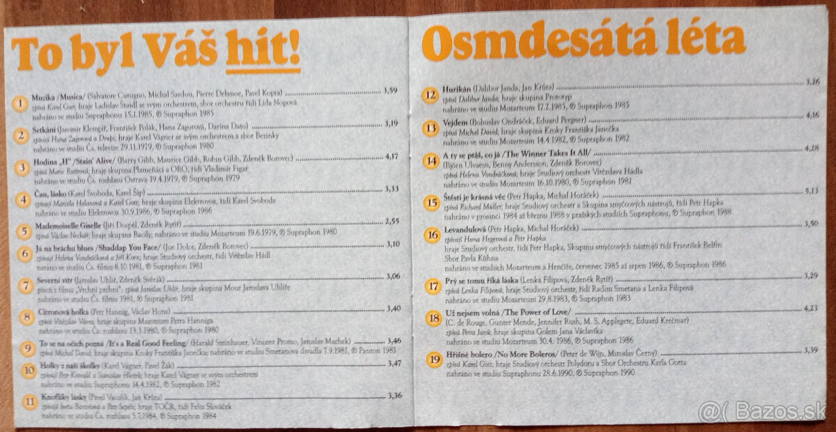 Predám 3 x CD To byl Váš hit - 9