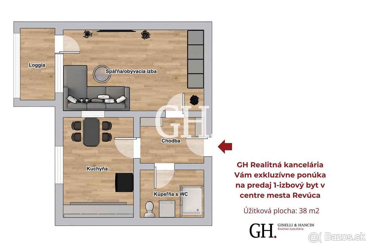Na predaj: 1-izbový byt po kompletnej rekonštrukcii – ulica  - 9
