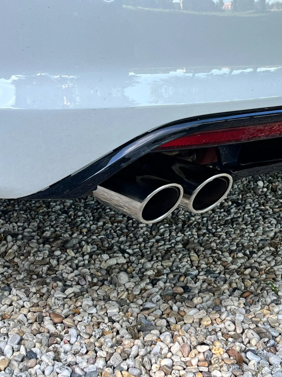 NEREZOVÉ a ČIERNE koncovky na výfuk - dvojitá koncovka - 9