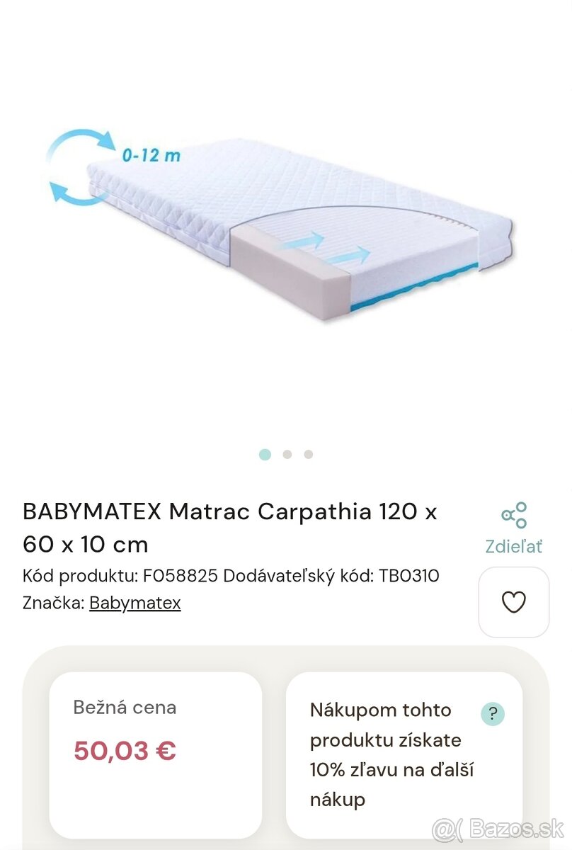 Detská postieľka + matrac - 9