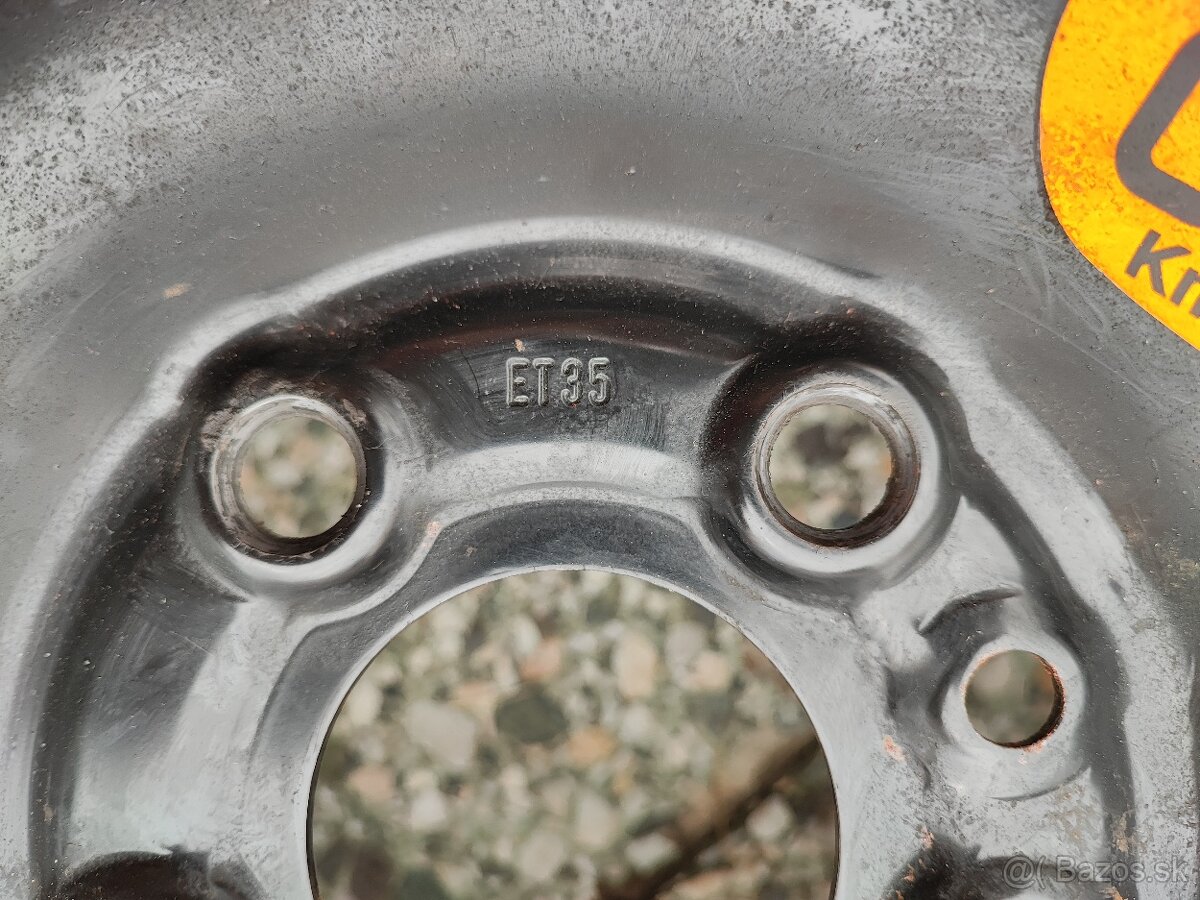 Dojazdové koleso R15 (4.00B x15H ET35, PIRELLI 125/80) + zdv - 9