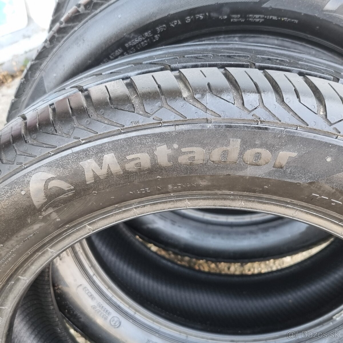 Predám sadu 4ks letné pneu Matador - 9