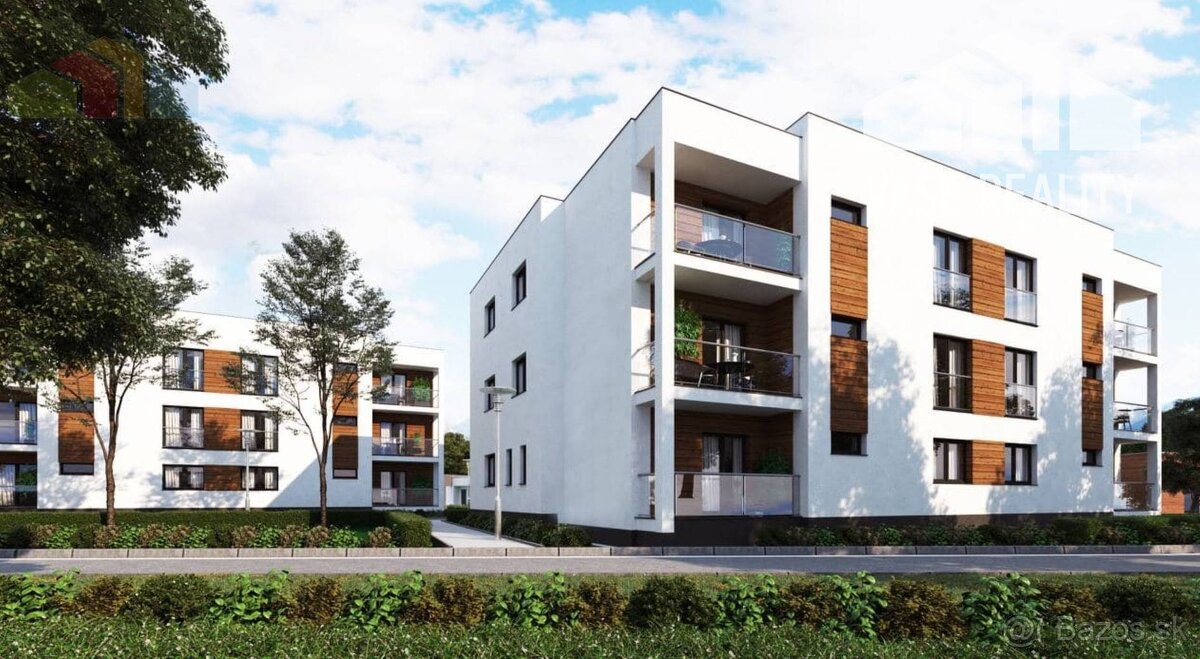 PREDAJ 3 IZB BYT 69,29 m² + balkón 4,89 m², novostavba holo - 9