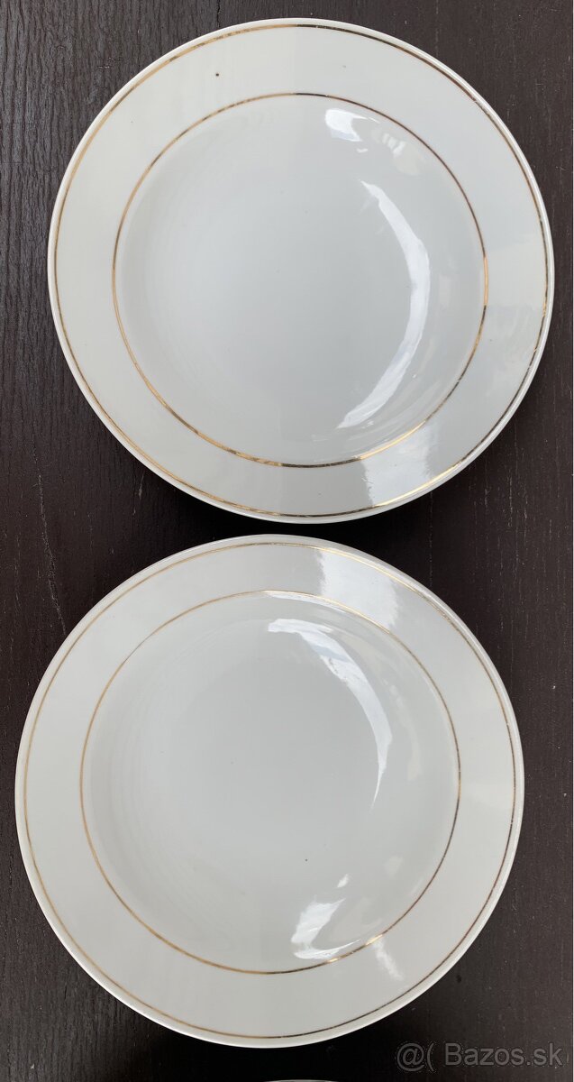 Porcelánové staré retro taniere - 9