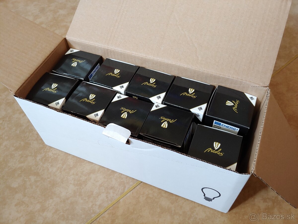 Nové LED žiarovky - 9W; 9,5W; 9,5W rapid; všetko E27 - 9