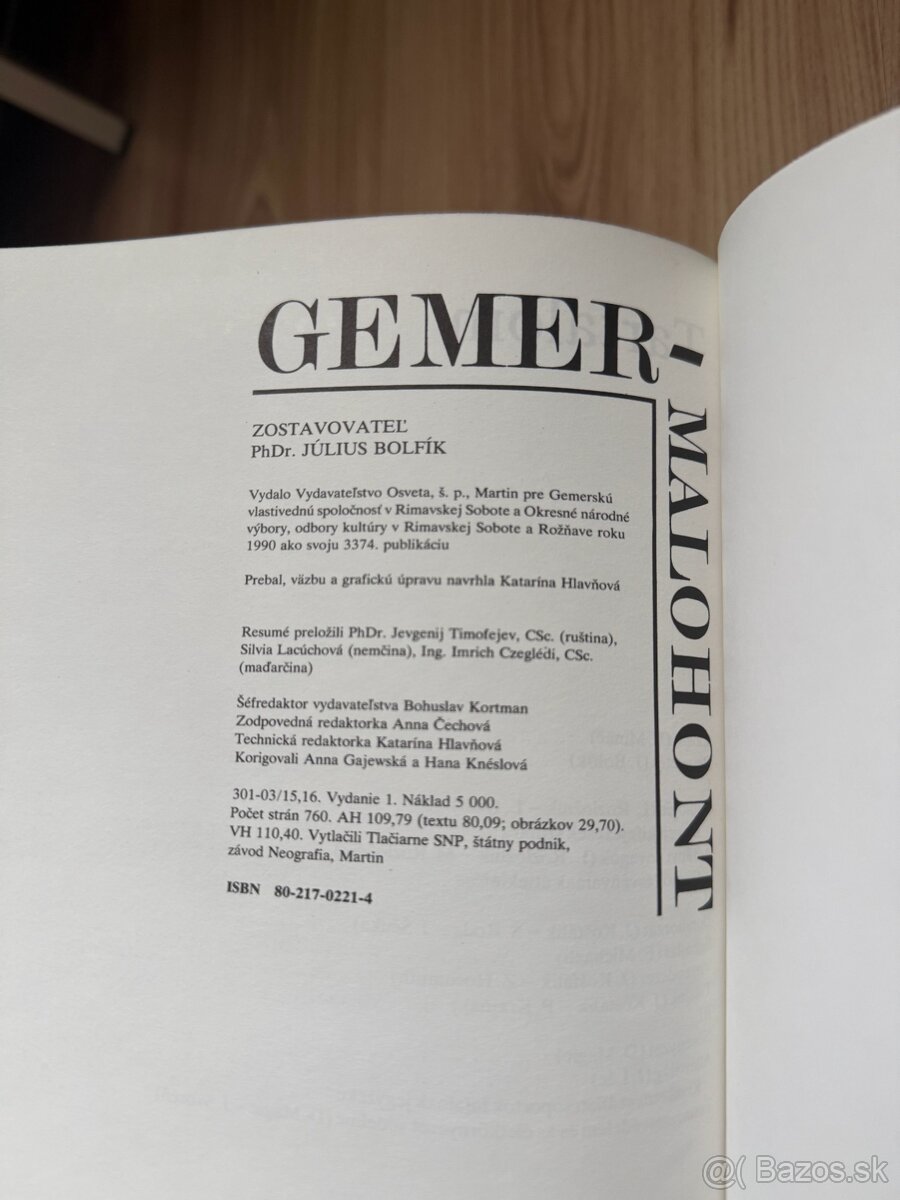 Kniha: Bolfík Július - Gemer Malohont I Príroda - 9