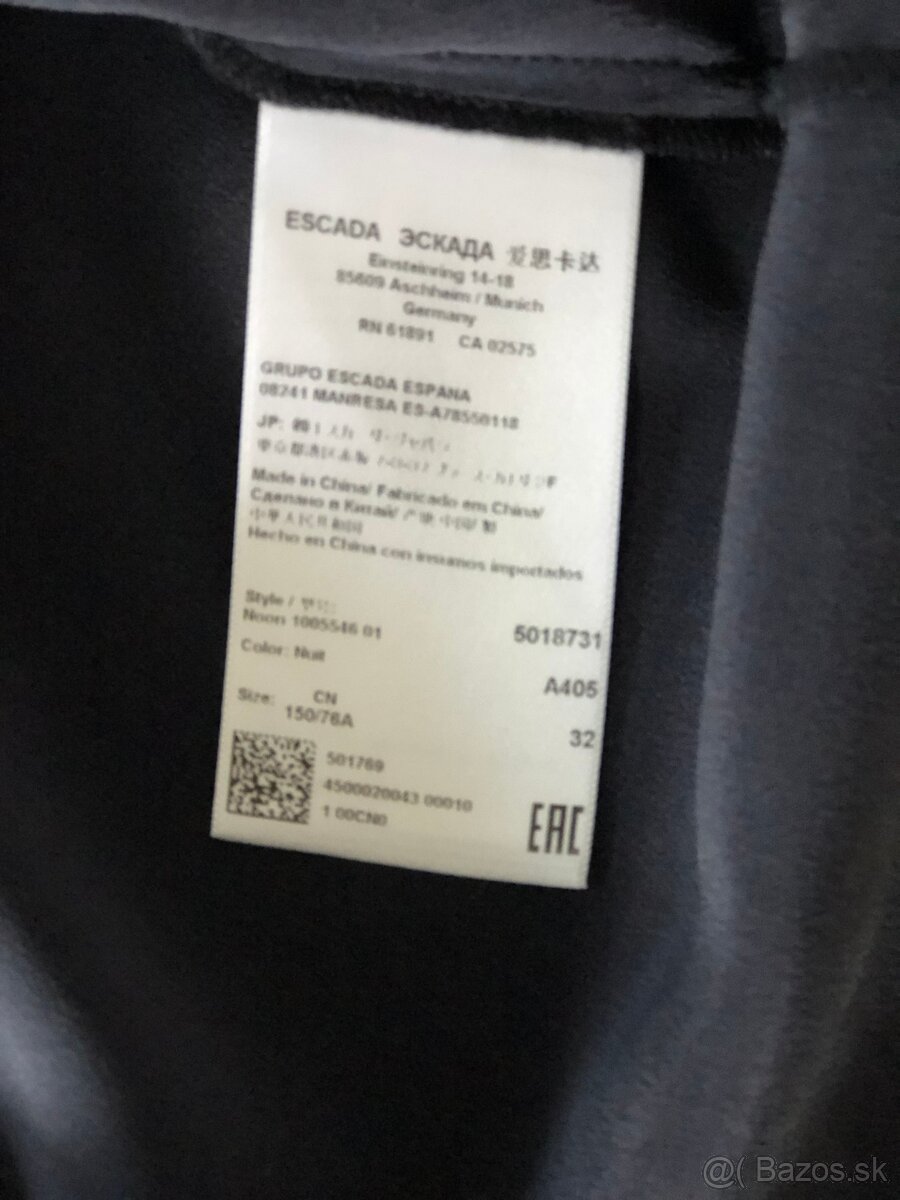 Hodvábny top ESCADA v. 32 - 9