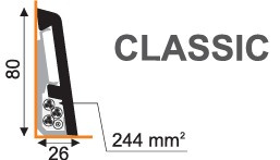 Predám biele kompozitné soklove lišty - 9