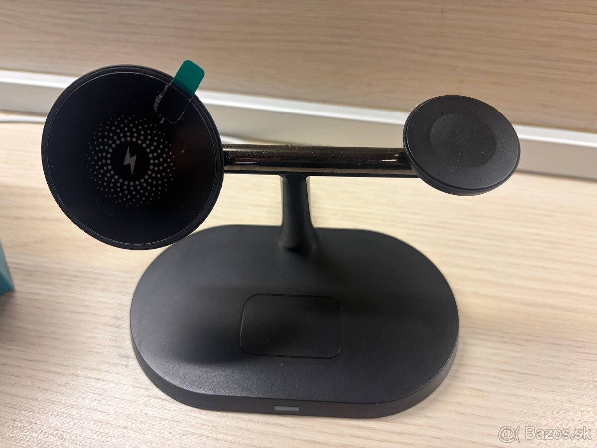 Bezdrôtová nabíjačka 3-v-1 pre mobilný telefón (nová) - 9