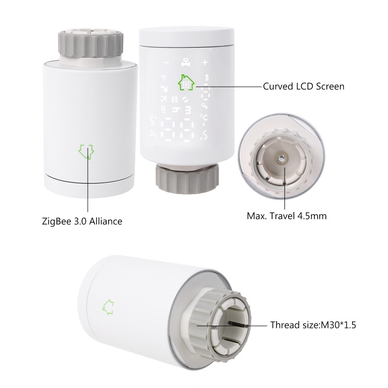 MOES Zigbee Radiator Actuator HY368 4ks - 9
