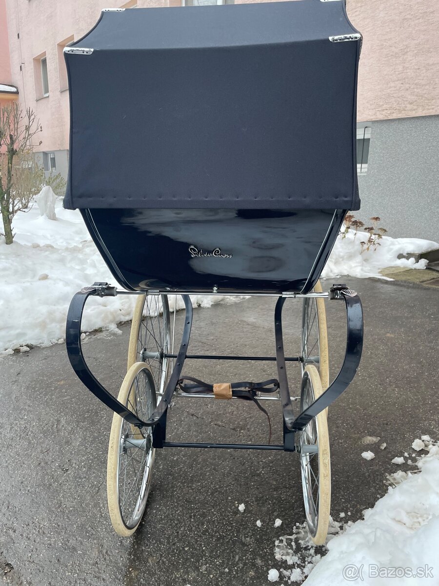 Vintage anglicky Silver cross - 9