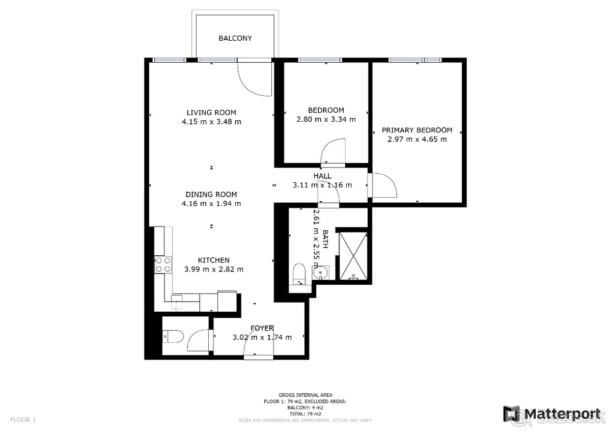 3i. byt 82m, 1x GP, rezidencia KOLÍSKY, ul. Ota Holúska, ZB - 9
