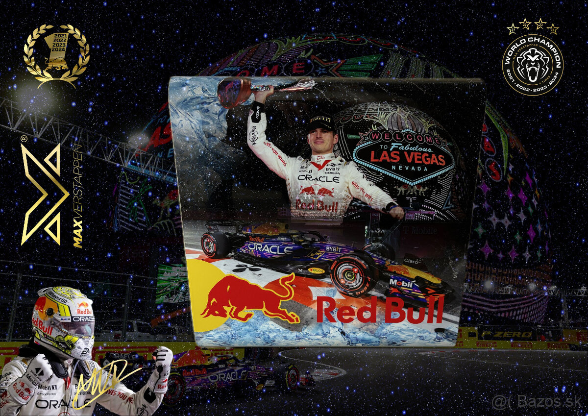 RED BULL CHLADNIČKA LED Max Verstappen LAS VEGAS - 9