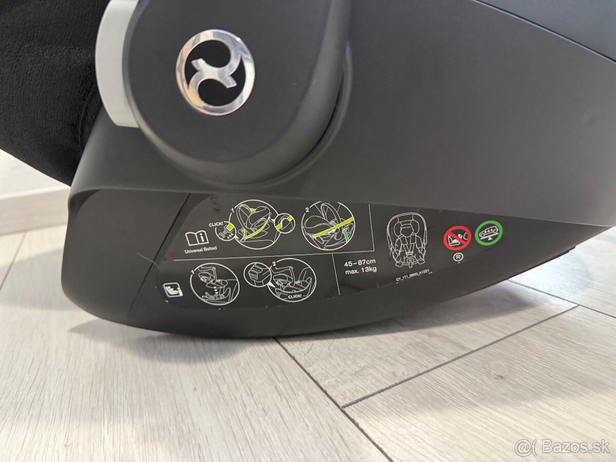 CYBEX Sirona T i-Size a Cloud Z2 i-Size, black so zakladnou - 9