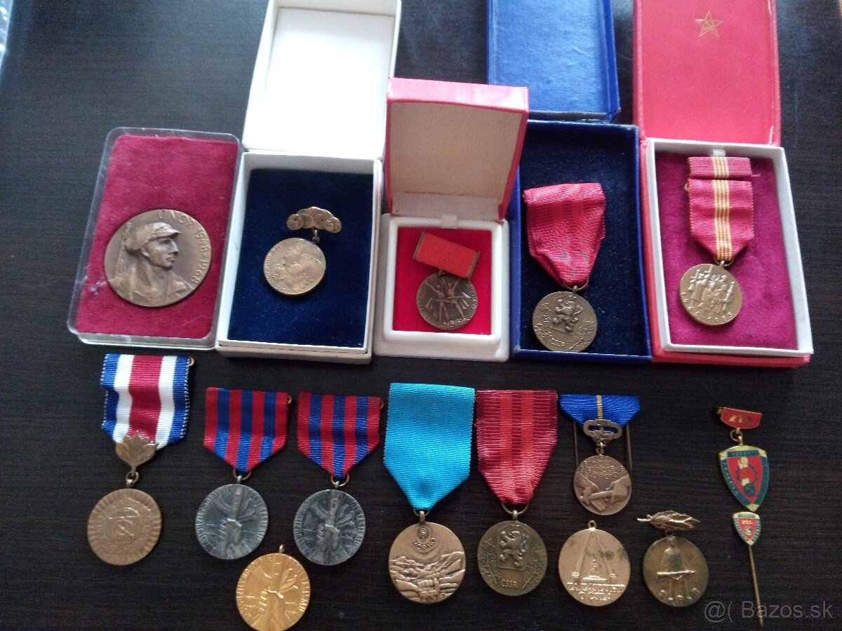 Rôzne medaile odznaky.SNP.Odboj.CSSR - 9