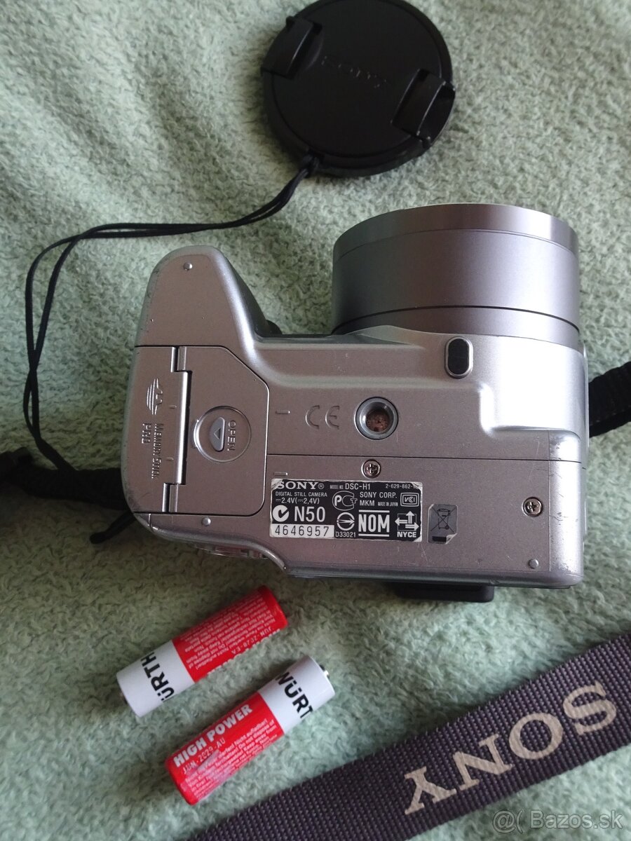 Predám digit. fotoaparát SONY DSC H1 na tužk. batérie - 9