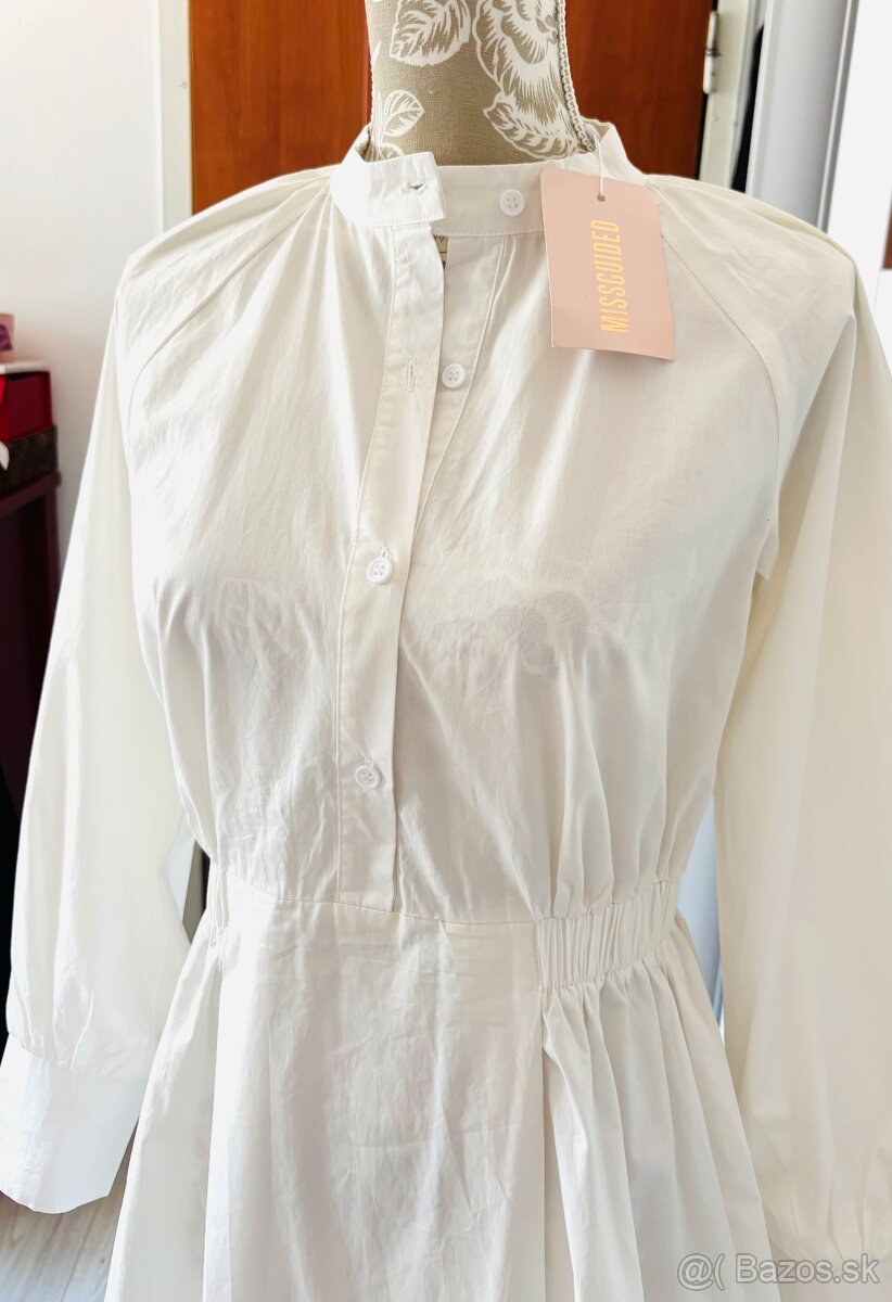 Biele košeľové šaty Missguided - 9