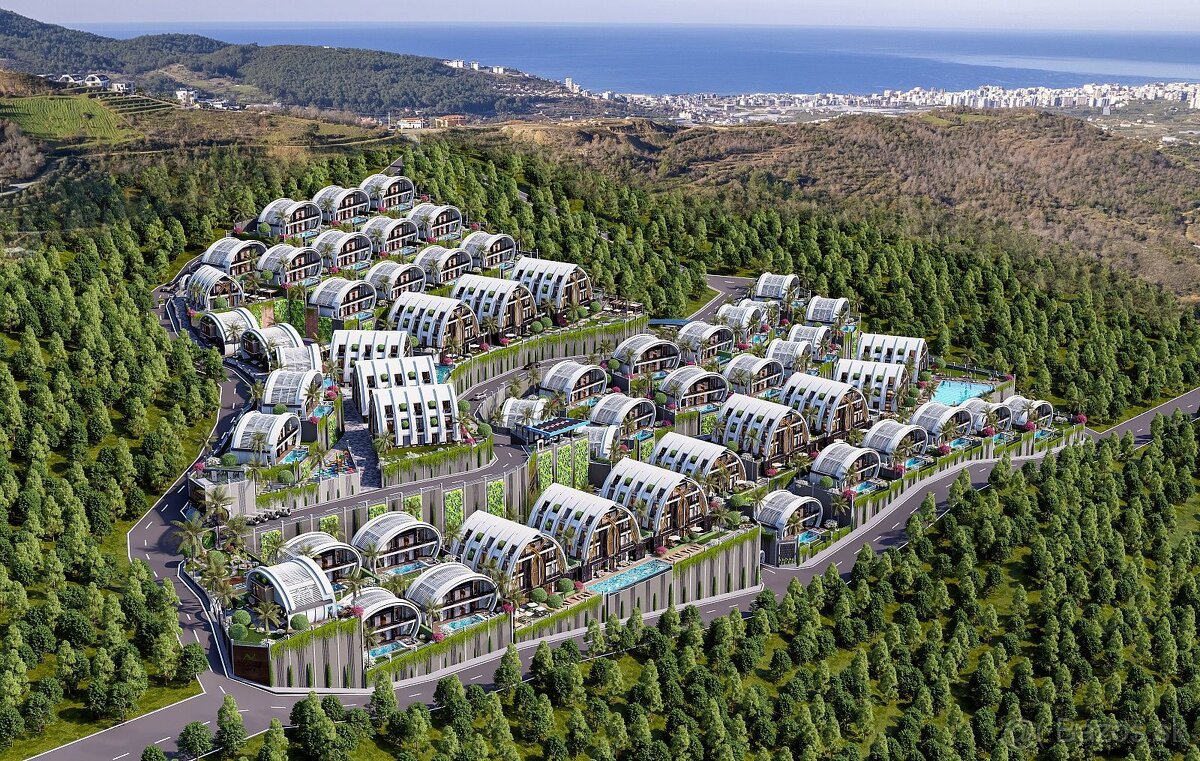 Vila so súkromnou záhradou a infinity pool v Alanyi - 9