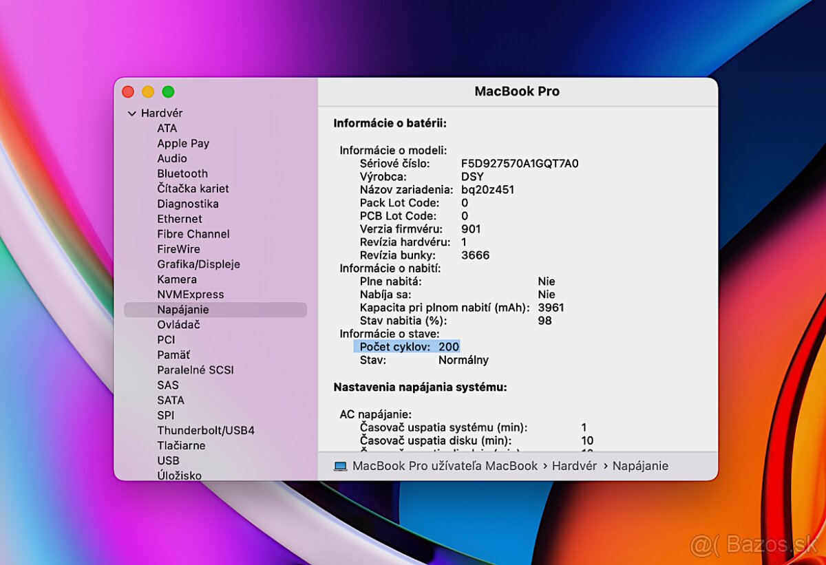 MacBook Pro 13" i5-2GHz,2j/8GB/256GB, SUPER STAV - 9