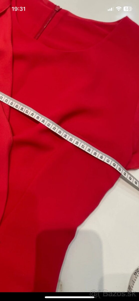 Nádherné Elegantné spoločenské šaty s brošňou - 9