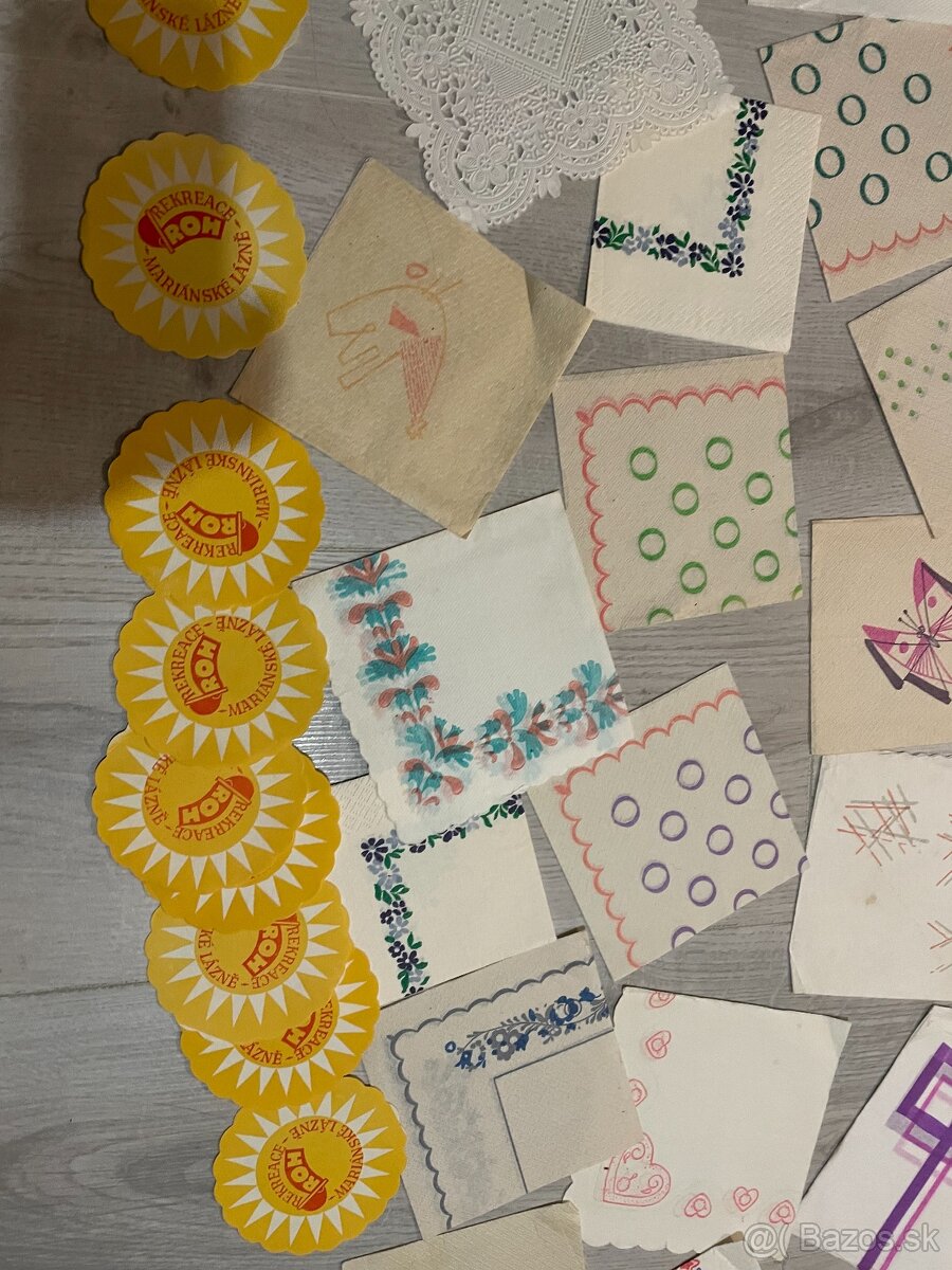 Predám servítky 25. - malý formát a podtácky ROH - 9