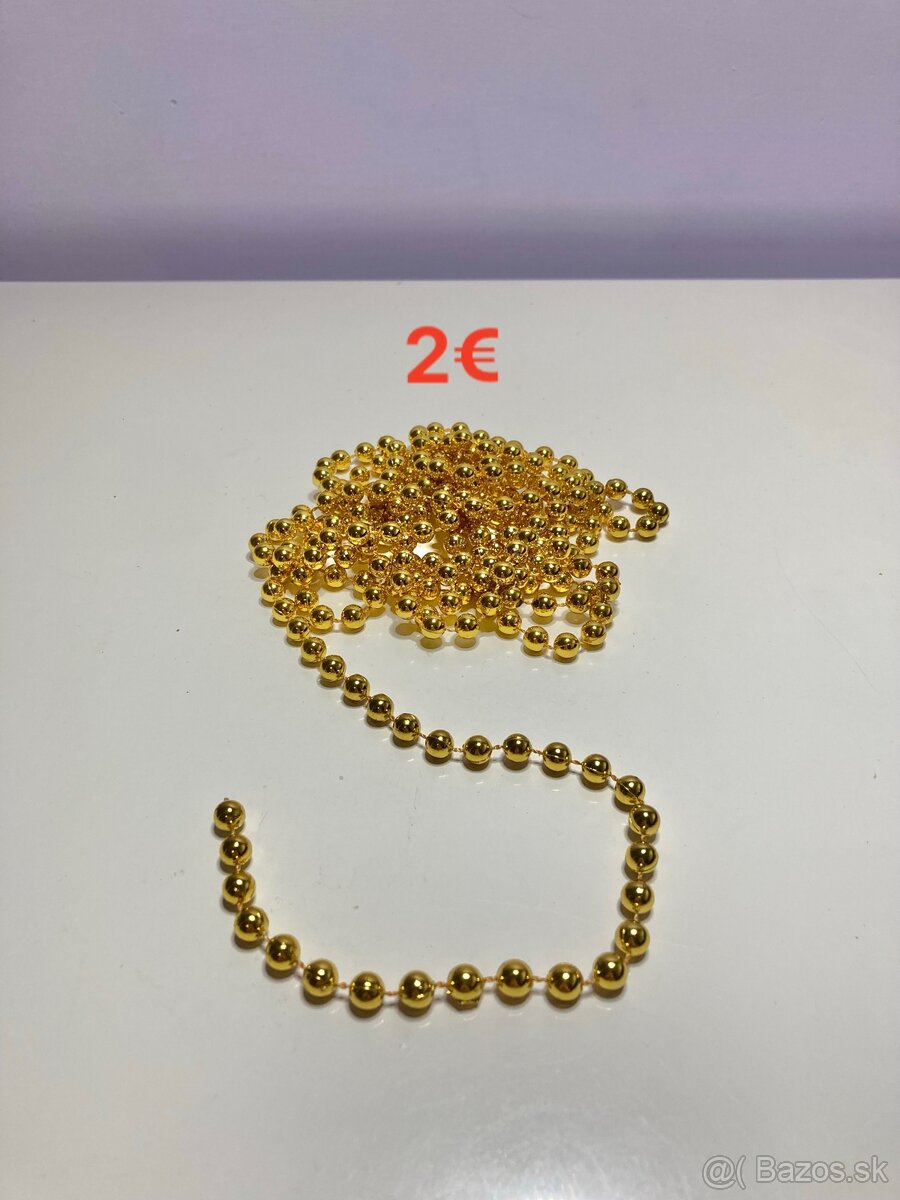 Vianočné ozdoby - zlaté - 9