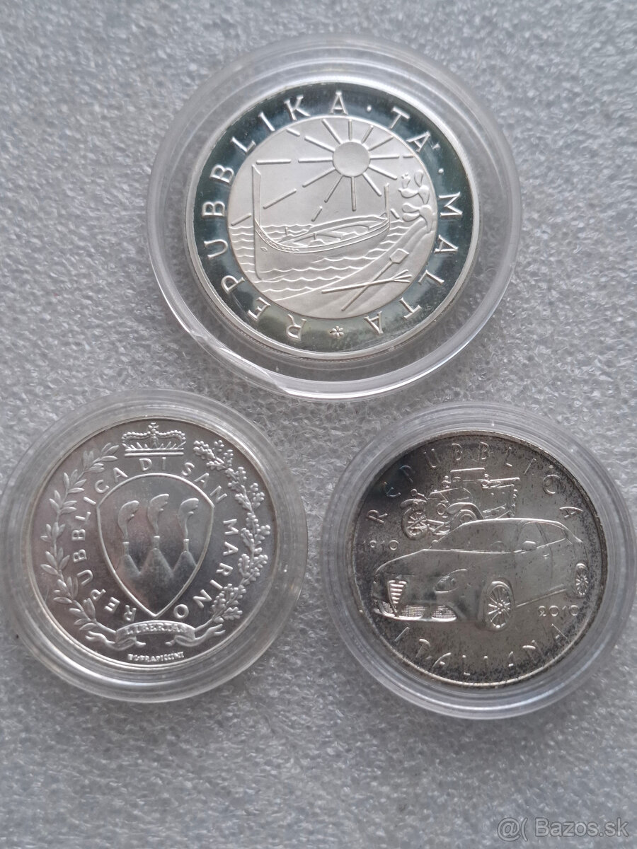 Stare strieborne mince Europa/svet - 9