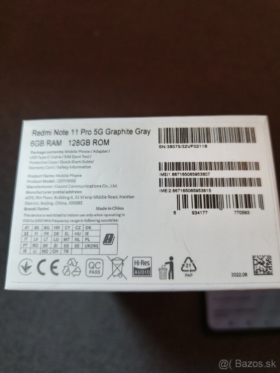 Xiaomi Redmi Note 11 Pro 5G (6/128GB) – Graphite Gray - 9