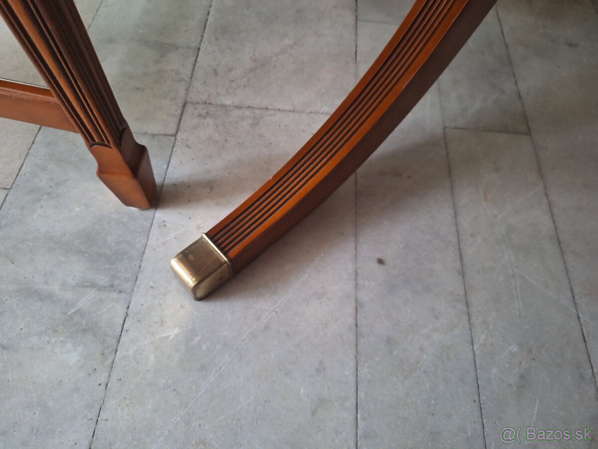 KVALITNÝ DREVENÝ ROZKLÁDACÍ STOL + 4 ŽIDLE VELMI DRAHÝ MODEL - 9