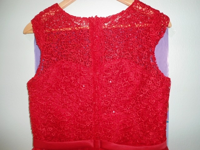 Červené večerné dlhé šaty - 9