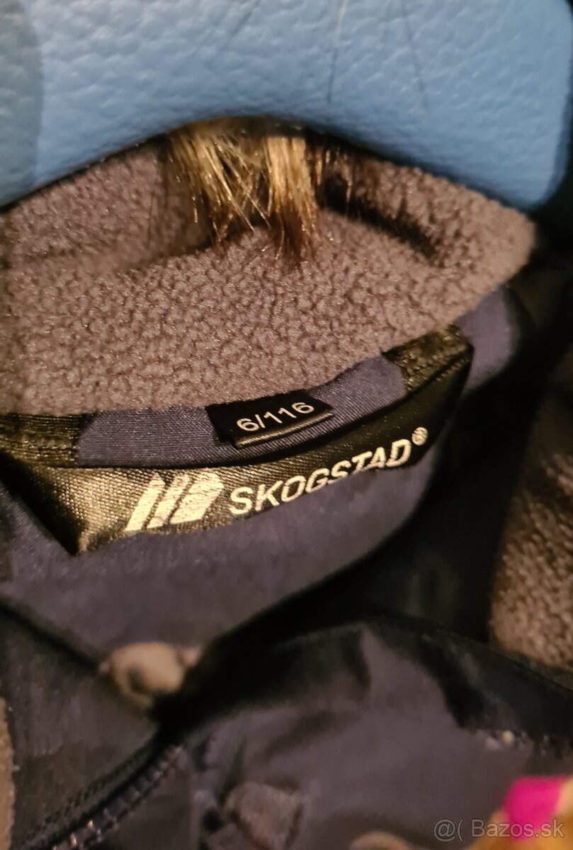 Dievčenská športová zimná bunda Skogstad, veľ. 116/122 - 9
