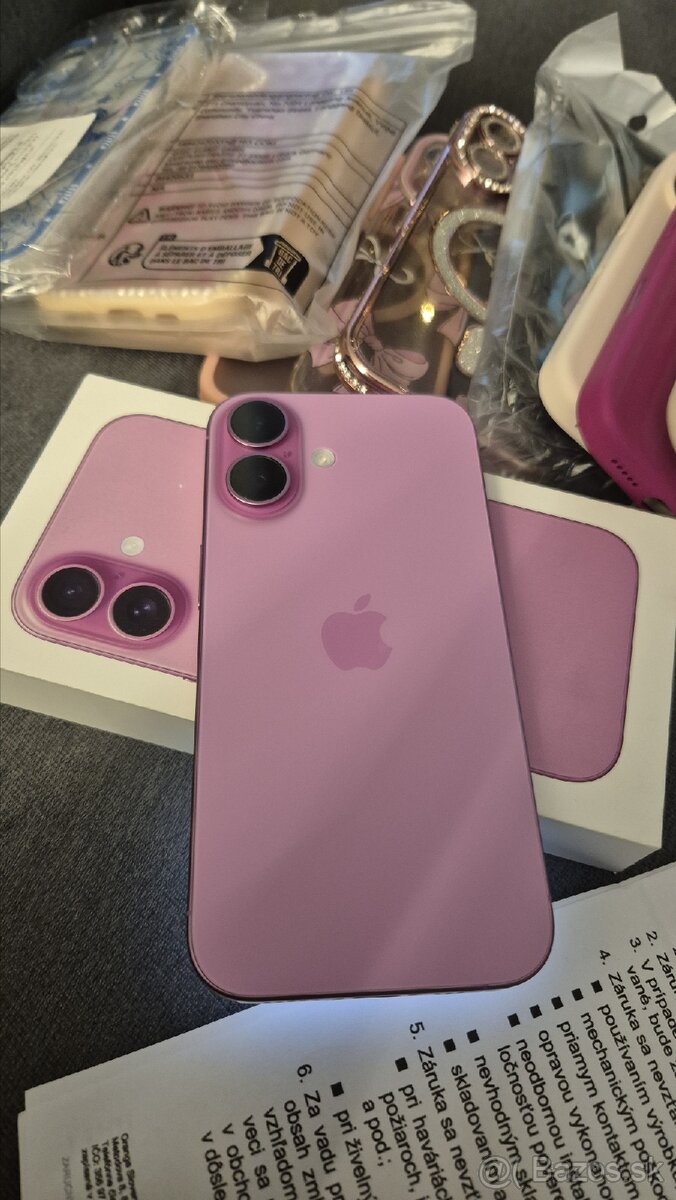Apple iphone 16 128gb, pink, 100% bateria - 9