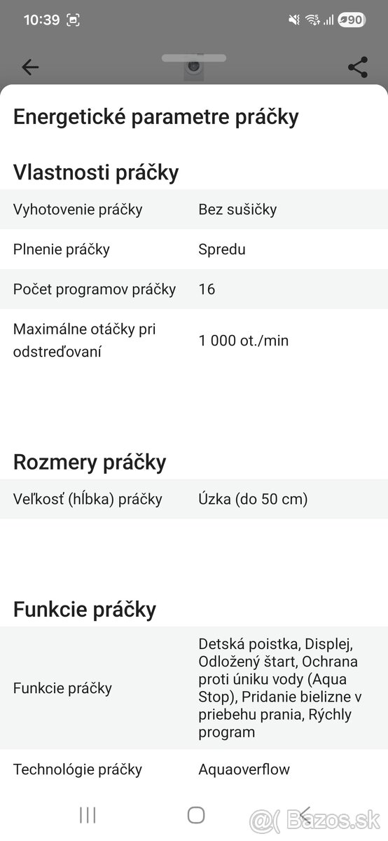 Práčka Gorenje - 9