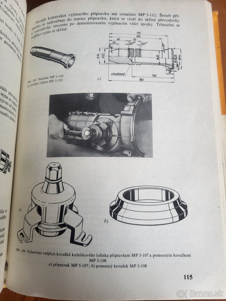 Údržba a opravy automobilu ŠKODA 105S,105L,105GL120,120L,12 - 9