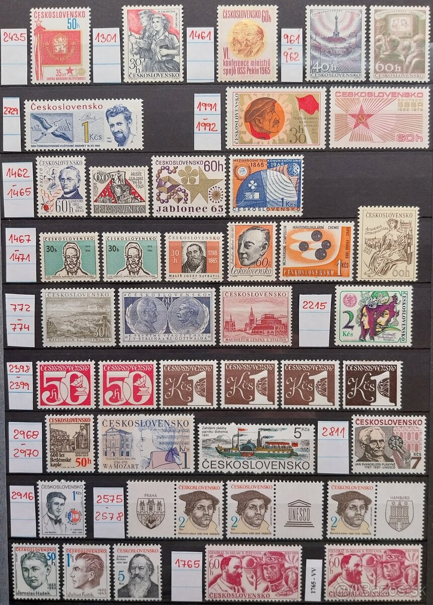 Známky ČESKOSLOVENSKO – 3 - 9