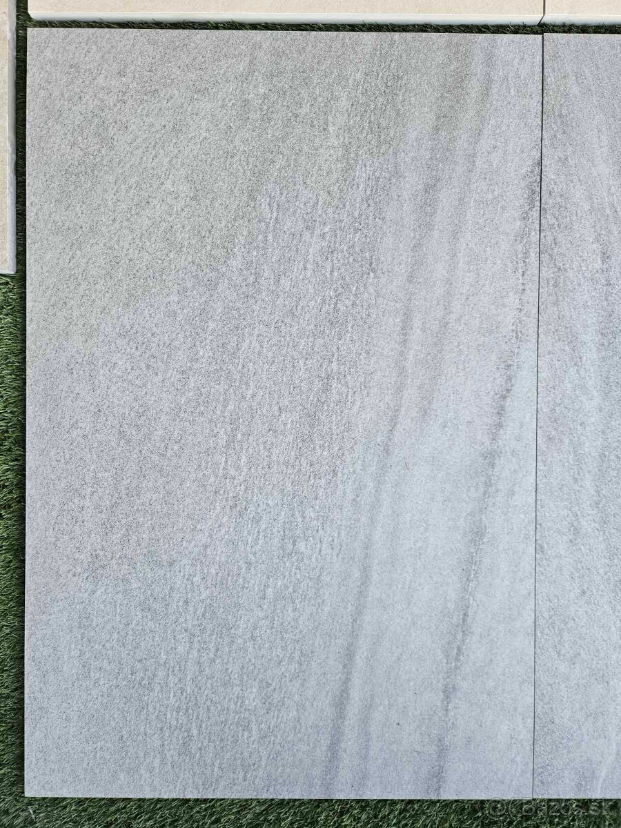 Dlažba veľkoformát 90x60, hrubka 2cm, vzhľad kameň sivá - 9