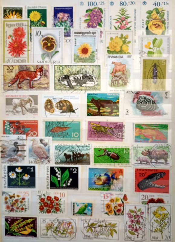 Predám poštové známky fauna ,flóra 596 ks - 9