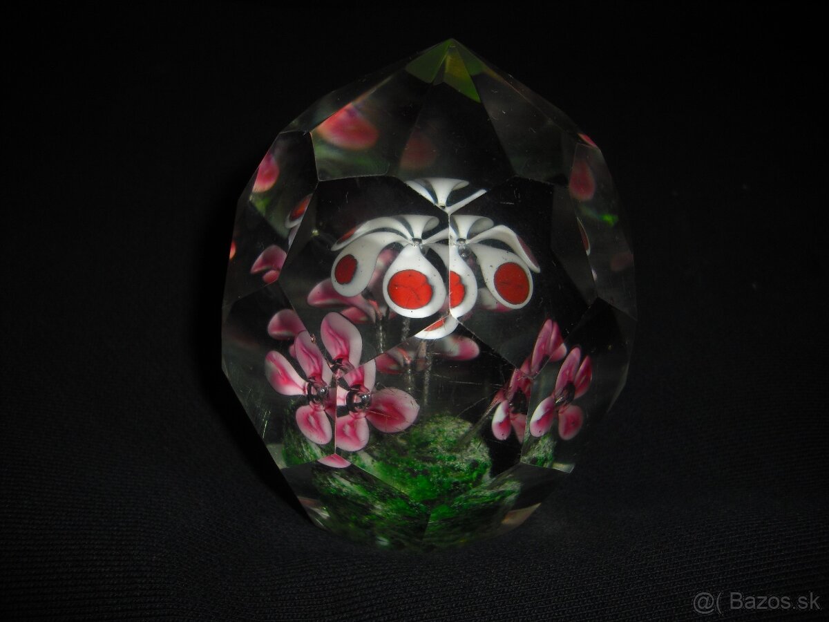 predam starozitne brusene sklenene tazitko 1900 3 ks - 9