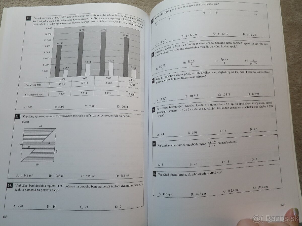 matematika + slovenský jazyk - testy pre 9.ročník (2005) - 9