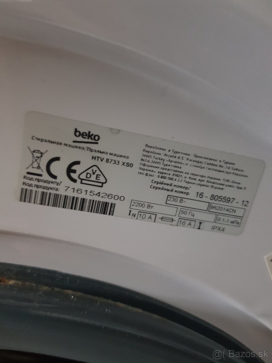 Práčka so sušičkou 8kg - 9