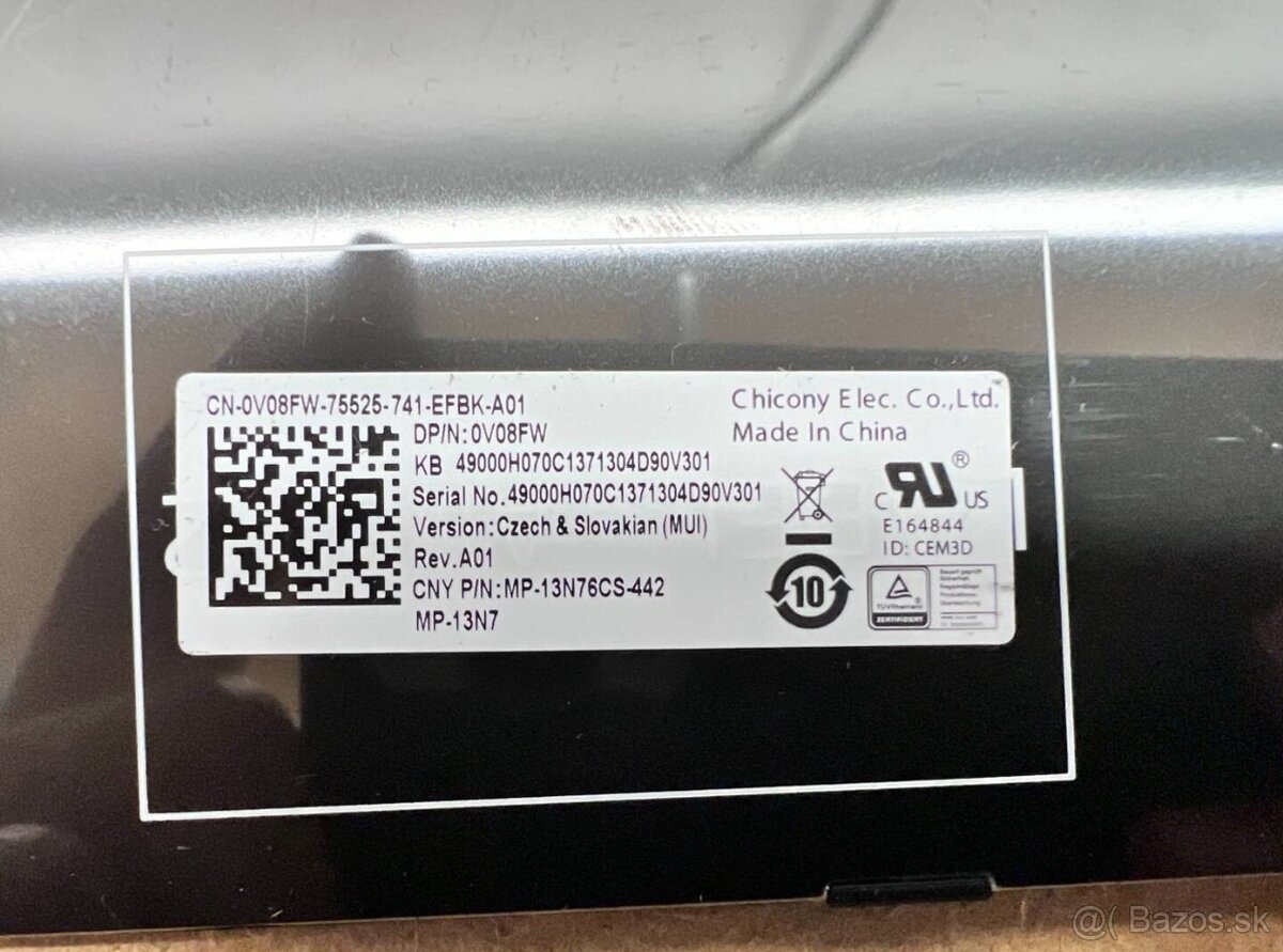 Predám klávesnicu na notebook Dell 0V08FW - 9