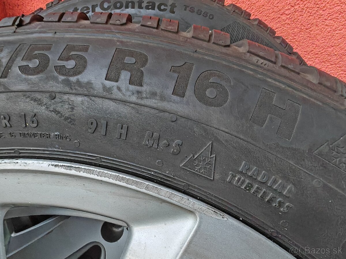 original disky 5x112 R16 s pneu 205/55 R16 - 9