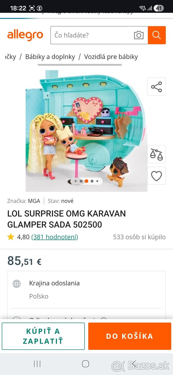 LOL Bábika Camping Karavan Auto - 9