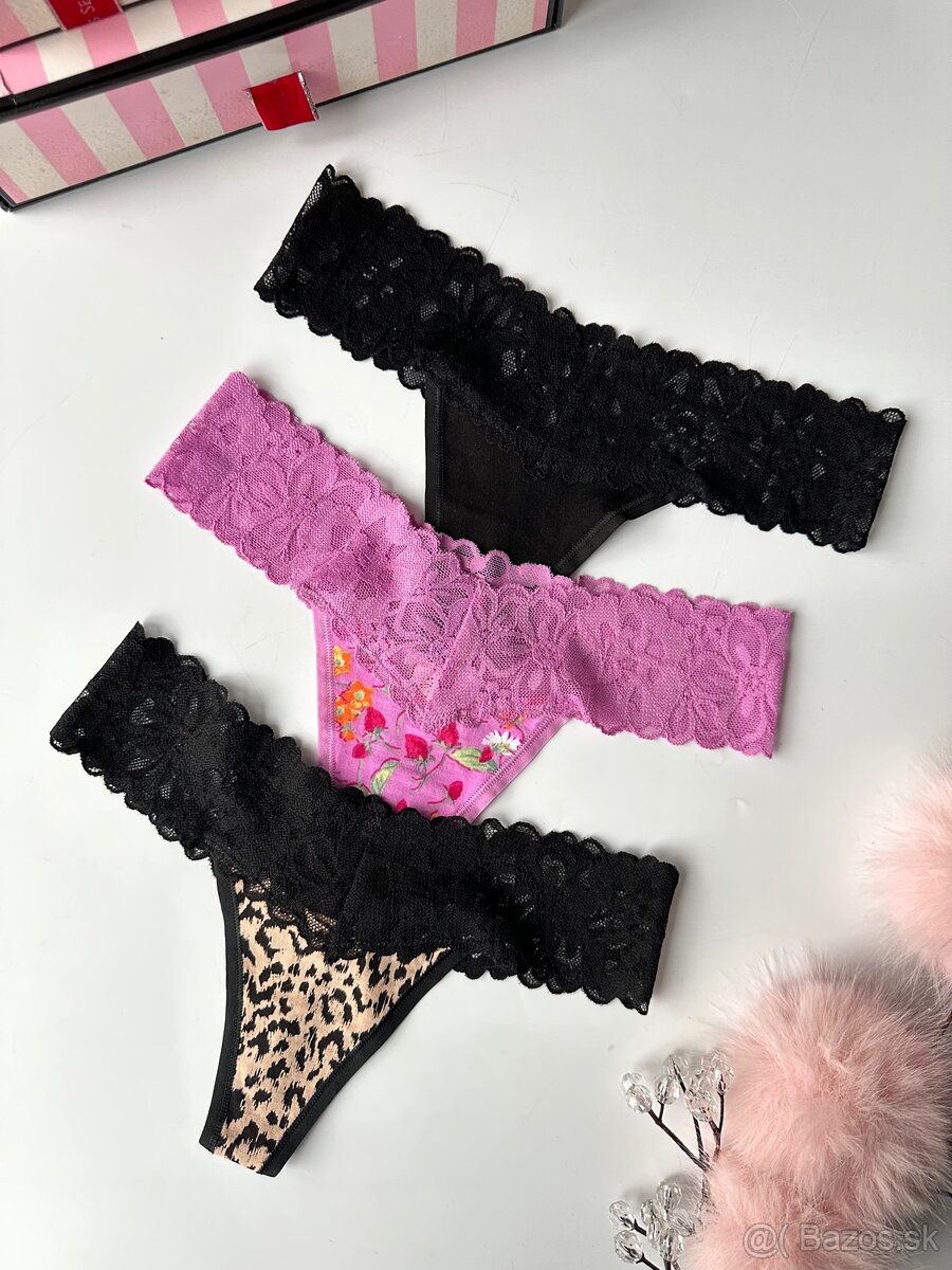 Victoria’s Secret Pink tanga nohavičky XS - 9