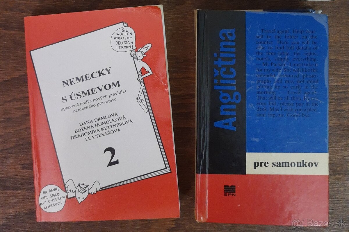 Učebnice angličtiny a nemčiny, slovenská gramatika, slovníky - 9